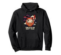 One Eye on Next Year New Good Daruma Doll Luck Sweat à Capuche