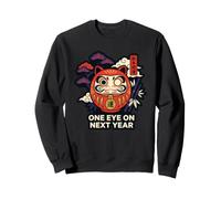 One Eye on Next Year New Good Daruma Doll Luck Sweatshirt