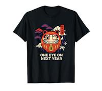 One Eye on Next Year New Good Daruma Doll Luck T-Shirt Graphique avec Valeur
