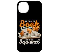 One Eye on The Book, One on The Squirrel. Coque pour iPhone 14 Plus