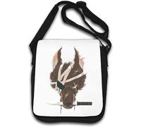 One Eyed Wolf Battle Dog Sac à bandoulière Blanc