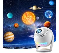 One Fire 3D Sternenhimmel Projektor mit App, 60 Szenen, Bluetooth Speaker | Projecteur Galaxie Plafond, Minuterie 1H/2H, Télécommande, Plug-and-Play, Veilleuse Enfant, Déco Chambre, Cadeau Homme