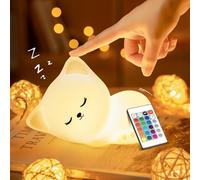 One Fire Veilleuse Enfant,16 Couleurs+Télécommande Veilleuse Rechargeable+sans Fil, Bebe Deco Chambre Bebe Bébé, Enfant Rechargeable,Déco Chambre