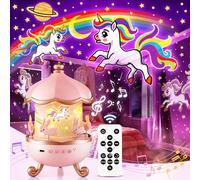 One Fire Veilleuse Enfant Projecteur Ciel Etoile, Veilleuse Enfant Veilleuse Bébé Musicale&Bruit Blanc,15 Thèmes 360°Rotation Telecommandé Projecteur Ciel étoilé,Cadeau Bebe Kawaii Deco Chambre