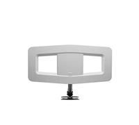 One For All Antenne HDTV amplifiée pour grenier/extérieur 1080p 4K chaînes de télévision gratuites 85 km de long, matériel de fixation inclus, blanc modèle 17421