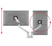 One For All Design Dual white Support de table pour écran 33 cm (13\ ) - 81,3 cm (32\ ) blanc réglable en hauteur, inclinable
