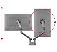 Support moniteur Dynamic - ONE FOR ALL - Vesa 100 - Double Bras - 13 et 32'' - 8kgs max - Hauteur réglable - Noir