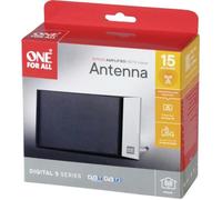 One For All SV 9335-5G Antenne plate DVB-T/T2 passive intérieure noir, argent