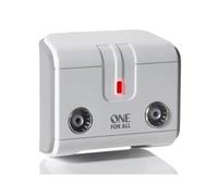 One for All SV-9602 Amplificateur de signal TV 2 voies FM/VHF/UHF Plug and Play