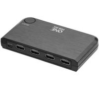One For All Commutateur HDMI 2.0 SV1632 – 4K, 3 entrées, télécommande incluse – Noir