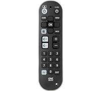 One For All Zapper + Télécommande universelle - Contrôle jusqu'à 3 appareils TV Décodeur et Audio - conception simple - Compatible avec toutes les marques TV. URC 6820