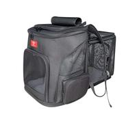 One for Pets The Sac à dos extensible pour petits chats et chiens, sac de transport pliable avec laisse de sécurité intérieure, sac de transport pour animaux de compagnie (noir)