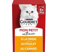 Gourmet Mon Petit Pâtée pour chat à la volaille 6 x 50 g