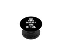 One Hand Wash The Other Wisdom Inspirational Men Women PopSockets PopGrip Adhésif