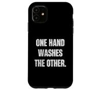One Hand Washes The Other Teamwork Hustle Citation Coque pour iPhone 11