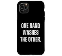 One Hand Washes The Other Teamwork Hustle Citation Coque pour iPhone 11 Pro Max