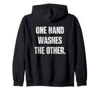 One Hand Washes The Other Teamwork Hustle Citation Sweat à Capuche