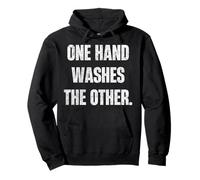 One Hand Washes The Other Teamwork Hustle Citation Sweat à Capuche