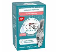 One HYDRALIFE Décoration Liquide pour Chat Saumon (6 x 50 g)