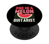 One in A Melon Guitarist Jeu de Mots à la pastèque PopSockets PopGrip Adhésif