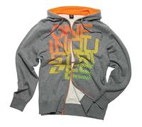 One Industries Burst Full Zip Sweatshirt Gris L Homme