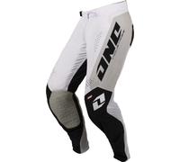 One Industries X-197 White Out Pantalons de motocross, blanc, taille 32 pour homme