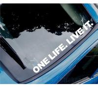 One Life. Live It. fantaisie Off Road 4 WD/4 x 4 de voiture/van/Autocollant de fenêtre - Grande taille