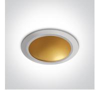 One Light Nata spot encastré 1x16 W blanc-laiton 10116FD/W/BS