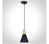 One Light Tala lampe suspendue 1x10 W noir-laiton 63122/BBS