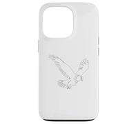 One Line Art Aigle dessiné avec Une Ligne Coque pour iPhone 13 Pro