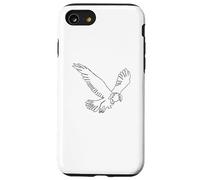 One Line Art Aigle dessiné avec Une Ligne Coque pour iPhone SE (2020) / 7/8