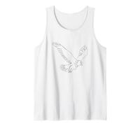 One Line Art Aigle dessiné avec Une Ligne Débardeur