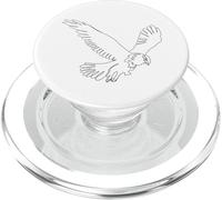 One Line Art Aigle dessiné avec Une Ligne PopSockets PopGrip pour MagSafe