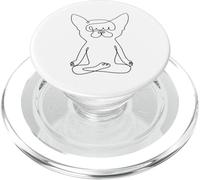 One Line Chihuahua Easy Pose PopSockets PopGrip pour MagSafe