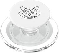One Line Ragdoll Cat PopSockets PopGrip pour MagSafe