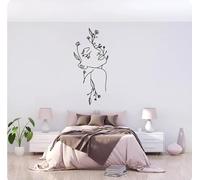 One Line Stickers muraux beauté sticker mural décoration décor à la maison Art, noir, 57 cm X 114 cm