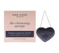 One Love Organics The Cleansing Sponge Bamboo Charcoal Heart by One Love Organics for Women - 1 Pc Sponge