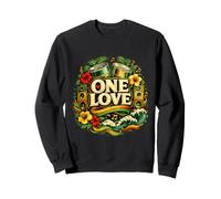 One Love Reggae Peace Music Positive Vibes Sweatshirt