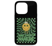 One Lucky Nurse St Patricks Day Retro Melting Happy Face Coque pour iPhone 13 Pro