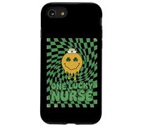 One Lucky Nurse St Patricks Day Retro Melting Happy Face Coque pour iPhone SE (2020) / 7/8