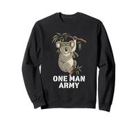 One Man Army Koala Militaire Soldat Camouflage Badass Sweatshirt