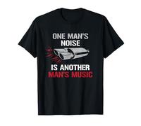 One Man's Noise Muffler Auto Enthusiast Guy Funny Car Citation T-Shirt