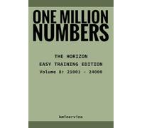 ONE MILLION NUMBERS - The Extreme Number Search Challenge: THE HORIZON - EASY TRAINING EDITION Volume 8 Numbers 21,001 - 24,000