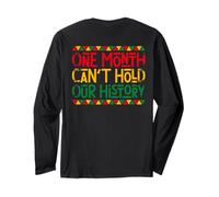 One Month Can't Hold Our History (au Dos) Manche Longue