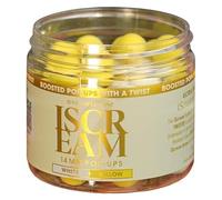 One More Cast iScream Boosted Fluoro Pop Ups - Appâts super flottants pour la pêche à la carpe - 10 mm et 14 mm mélanges dans des couleurs fluorescentes (blanc et jaune, 14 mm)