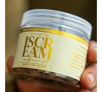 One More Cast iScream Boosted Match-the-Hatch Pop-Ups - Appâts super flottants de 14 mm - Arôme soluble renforcé - Mélange de noix tigrée et d'arachide - Pot de 200 ml