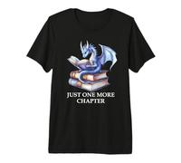 One More Chapter Dragon Bookish Books & Dragons Reading Book T-Shirt Haut de Gamme