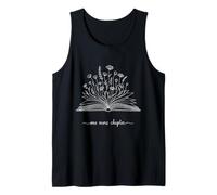 One More Chapter Light Botanical Minimalist Bookworm Débardeur