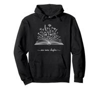 One More Chapter Light Botanical Minimalist Bookworm Sweat à Capuche