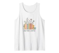 One More Chapter Pastel Books Floral Reading Aesthetic Débardeur